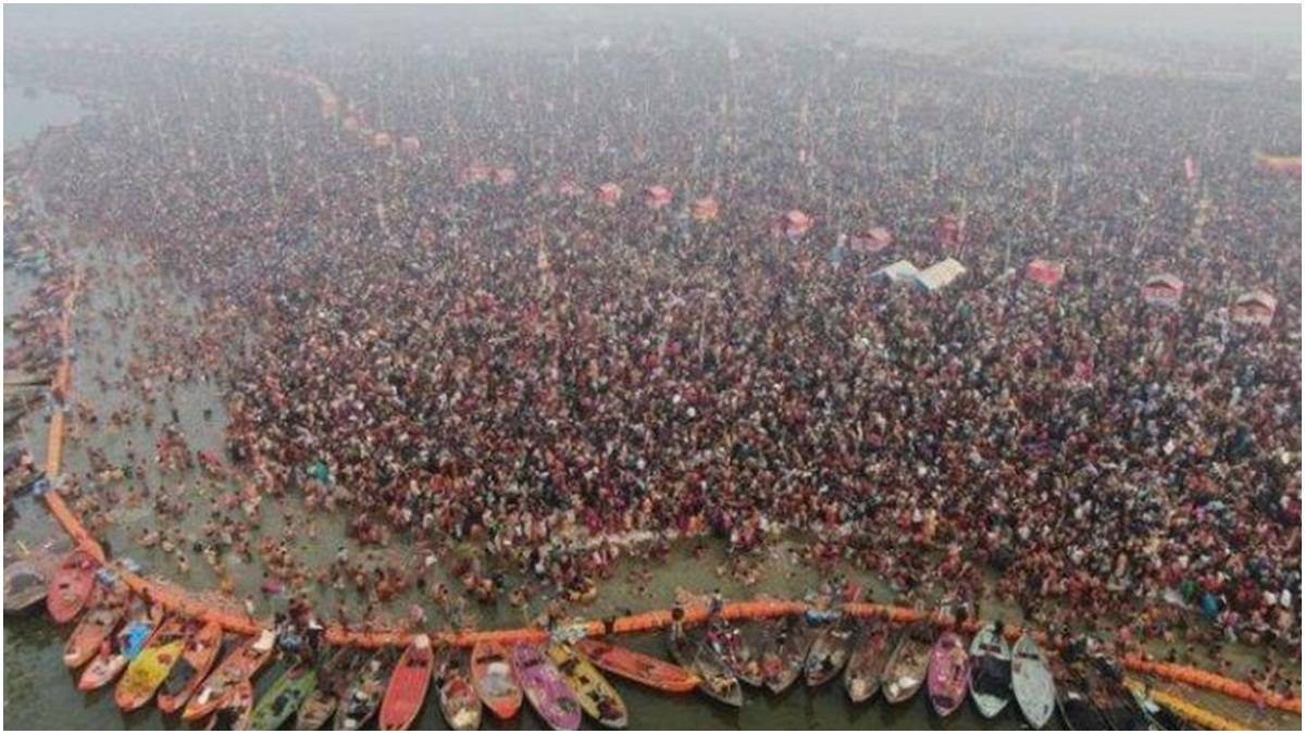 Ritual Mandi Massal di Sungai Gangga Tolak Corona, 1000 Orang Positif Corona 2 Lampiran Gambar
