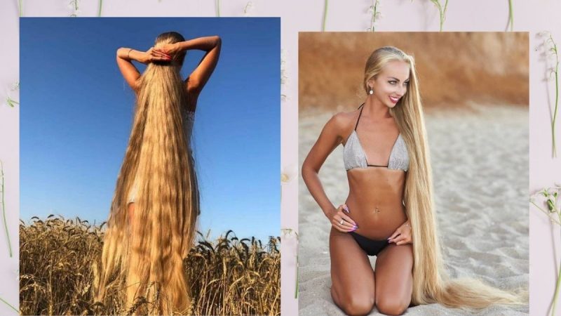 Berita viral dan trending: Alena Kravchenko memiliki rambut panjang 1,8 meter dan juga tebal hingga bisa menutupi seluruh tubuhnya.