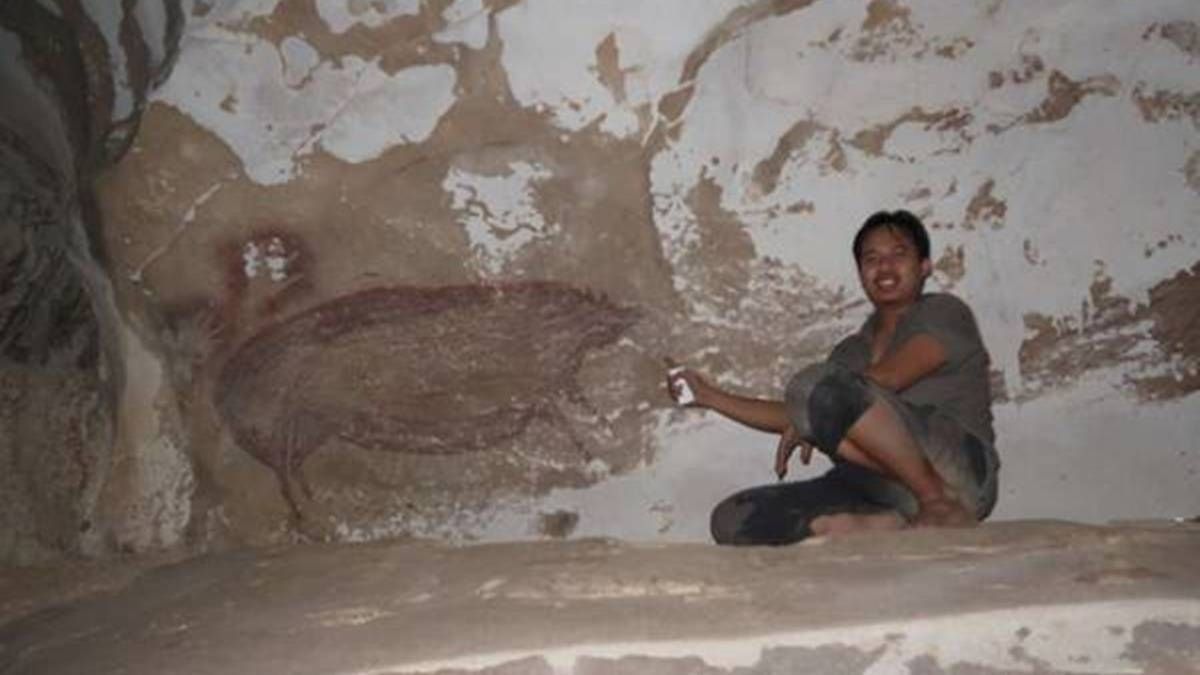 Lukisan babi di Pangkep, Sulawesi Selatan - penemuan di Indonesia