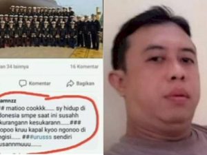 Cekricek.id: Kepolisian berhasil tangkap oknum polisi Aipda Fajar Indriawan yang berikan komentar miring terkait kru KRI Nanggala 402.