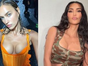 Kim Kardashian dan Irina Shayk