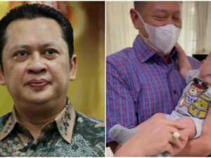 Berita artis: Rayanza Malik Ahmad, putra kedua dari pasangan Raffi Ahmad dan Nagita Slavina didoakan jadi presiden oleh Bambang Soestayo.