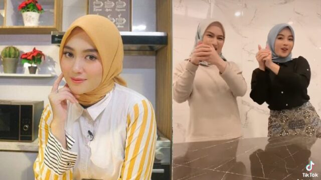 Berita artis: Nabilah Ayu, mantan personil JKT48 ini terlihat begitu cantik dengan mengenakan hijab saat menarikan tren di TikTok bersama Melody.  