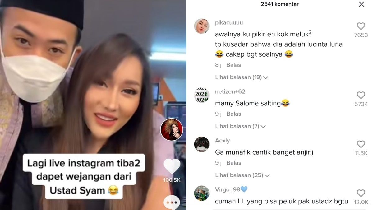 Dipeluk Ustaz Syam, Lucinta Luna: Ajarin Aku Pak Ustaz 2 Lampiran Gambar