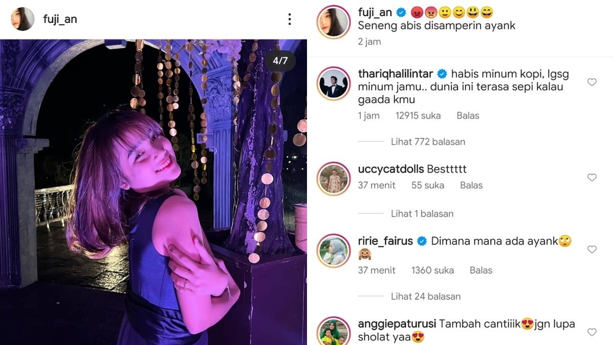 Fuji Curhat Rasa Bahagianya Disamperin 'Ayank' Thariq Halilintar 2 Lampiran Gambar