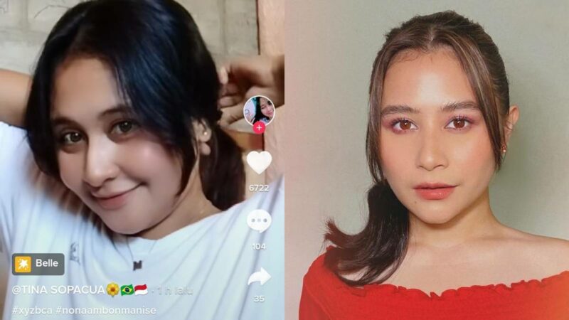 Berita artis: Viral di media sosial wanita yang memiliki wajah yang mirip Prilly Latuconsina. Warganet mengatakan wanita itu seperti kembar.