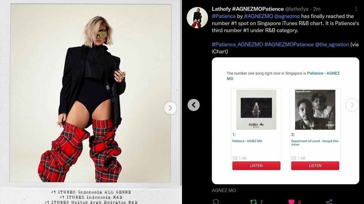 Bangga Banget, Lagu Patience Agnes Mo jadi Top 1 iTunes R&B 2 Lampiran Gambar