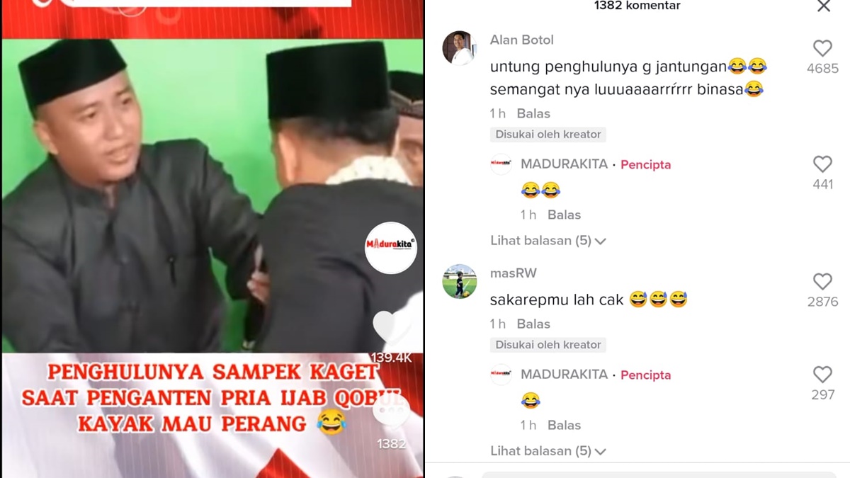 Viral, Pria Ini Ucap Ijab Kabul Seperti Mau Perang, Pak Penghulu Terkaget-kaget 2 Lampiran Gambar