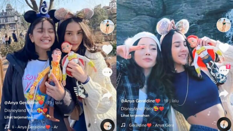 Berita artis: Anya Geraline disebut mama barunya Alleia, putri pertama Ariel Noah yang pergi jalan-jalan ke Paris.