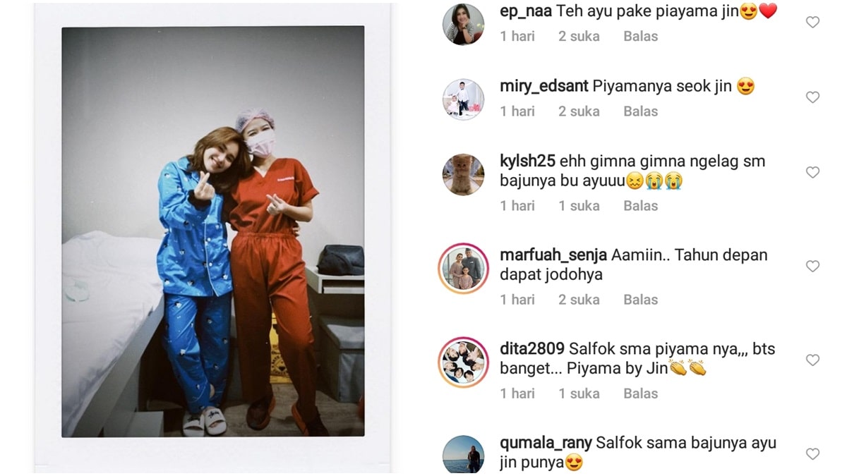 Gaya Santai Ayu Ting Ting Pakai Piyama Bikin Salfok, Yang Bikin Jin BTS 2 Lampiran Gambar