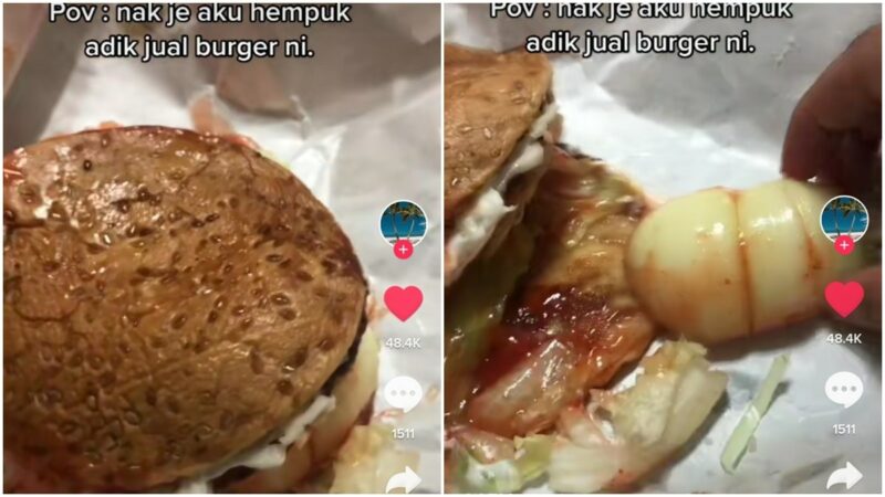 Berita terkini: perempuan asal Malaysia ini membeli burger di tepi jalan. Namun, siapa sangka dirinya menemukan bonus yang tidak terduga.