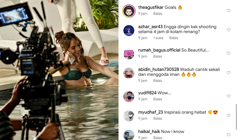 Cinta Laura Syuting 4 Jam Berendam dalam Air dengan Pakaian Terbuka, Awas Masuk Angin 2 Lampiran Gambar