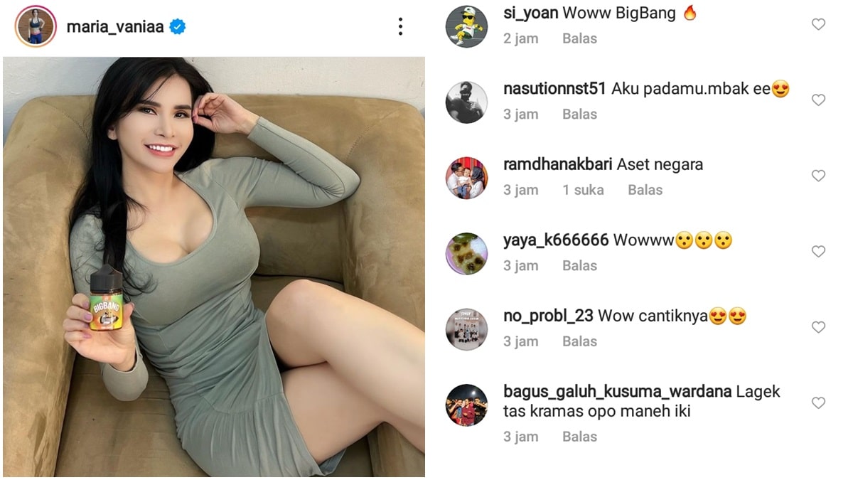 Dipuji Seksi dan Mulus, Maria Vania Dikatakan Netizen "Aset Negara" 2 Lampiran Gambar