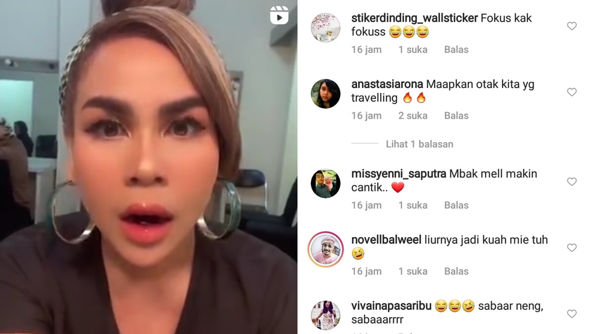 Postingan Melaney Ricardo Bikin Pikiran Netizen Jalan-Jalan 2 Lampiran Gambar