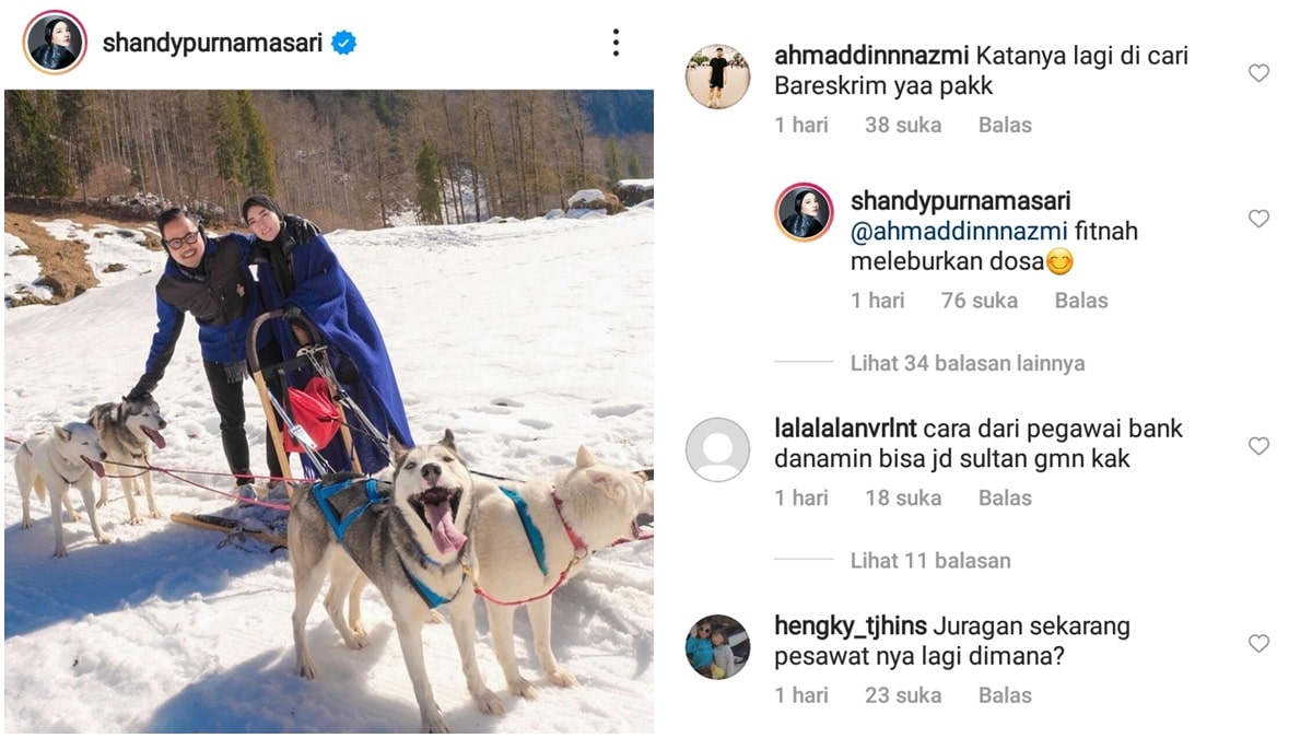 Disentil Soal Dicari Bareskrim, Juragan 99 Shandy Purnamasari: Fitnah Meleburkan Dosa 2 Lampiran Gambar