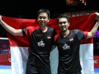Berita terbaru: tim bulu tangkis Indonesia dipastikan meraih satu gelar juara di All England tahun ini pada sektor ganda putra