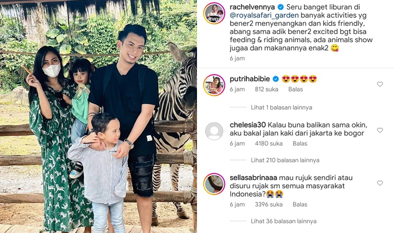 Rachel Vennya Liburan Bareng Mantan Suami, Didoakan Agar Rujuk 2 Lampiran Gambar