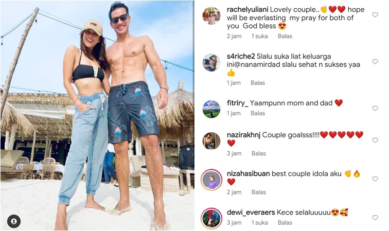 Unggah Foto Mesra di Tepi Pantai, Nana Mirdad dan Suami Disebut "Couple Goals" 2 Lampiran Gambar