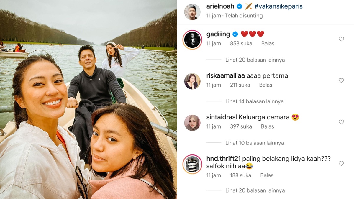 Ariel NOAH dan Anya Geraldine Naik Kapal Bareng Alleia, Cocok Jadi Penerus Keluarga Cemara 2 Lampiran Gambar