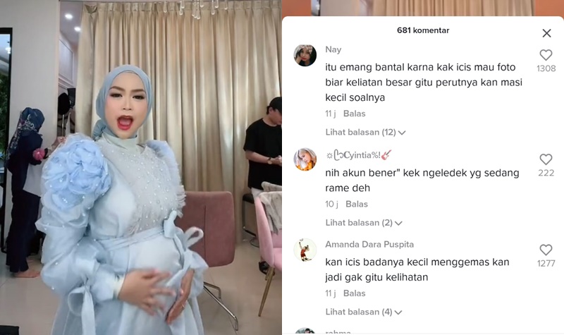 Agar Perutnya Terlihat Besar, Photoshoot Ria Ricis Ditambahin Bantal 3 Lampiran Gambar