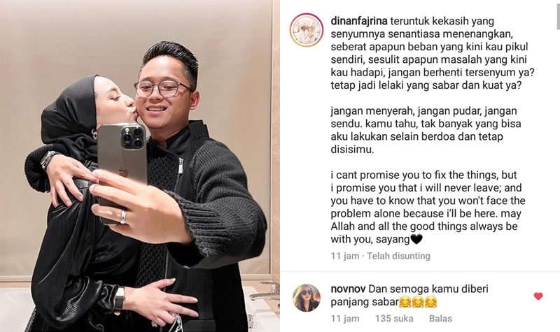 Dinan Fajrina Tulis Pesan Menyentuh untuk Doni Salmanan yang di Penjara 2 Lampiran Gambar