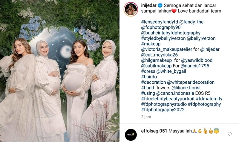 Agar Perutnya Terlihat Besar, Photoshoot Ria Ricis Ditambahin Bantal 4 Lampiran Gambar