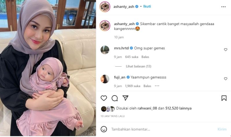 Gemes Banget, Aurel Hermansyah Dinilai Lebih Pantas Jadi Kakaknya Ameena 2 Lampiran Gambar