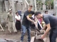 Berita artis: Video artis internasional Justin Bieber yang menjadi kuli bangunan viral di media sosisl, Justin terlihat rajin saat menggali pasir.