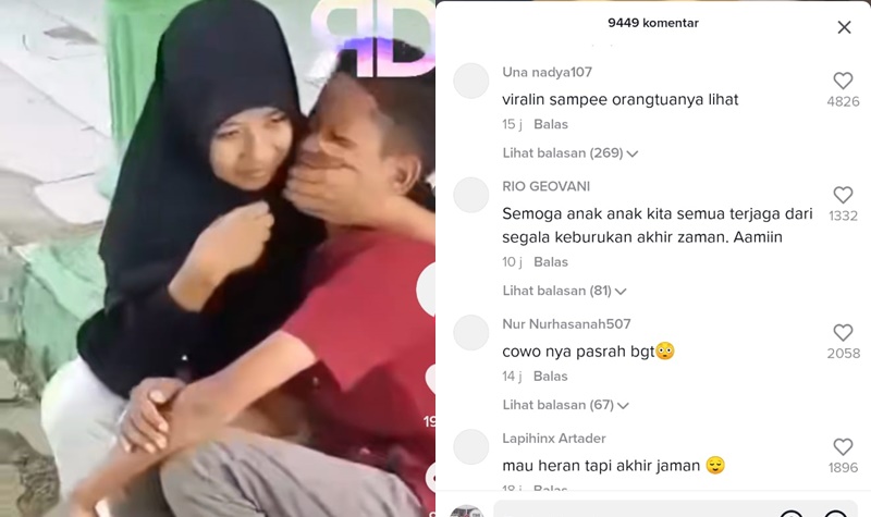 Viral, Sepasang Bocah Cilik Nekat Ciuman di Tempat Umum 2 Lampiran Gambar