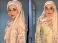 Berita artis: Celine Evangelista membagikan potret dirinya tengah mengenakan hijab di Instagram miliknya dan banjir pujian cantik dari netizen.