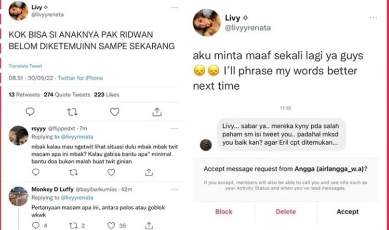 Livy Renata Trending Usai Soroti Kasus Hilangnya Putra Ridwan Kamil 2 Lampiran Gambar