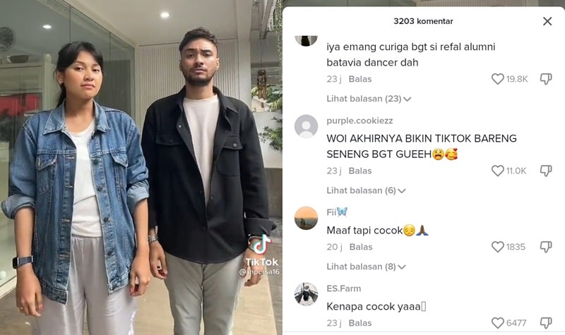 Indah Permatasari Joget TikTok Bareng Refal Hady, Bikin Penggemar Bahagia 2 Lampiran Gambar
