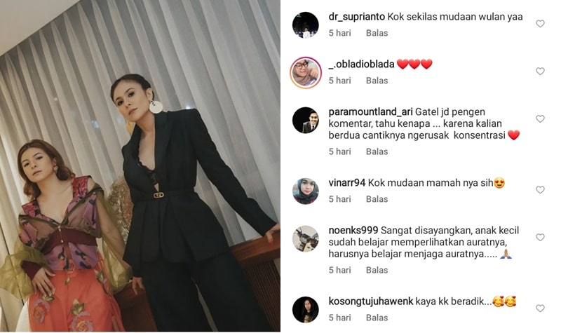 Unggah Foto dengan Pakaian 'Hot', Wulan Guritno Disebut Lebih Muda Dibanding Anaknya 3 Lampiran Gambar