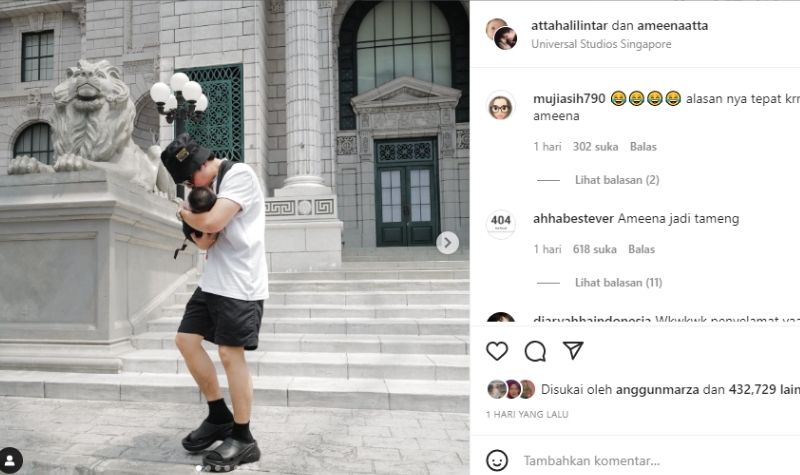 Takut Naik Wahana, Atta Halilintar Jadikan Ameena Sebagai Tameng 2 Lampiran Gambar