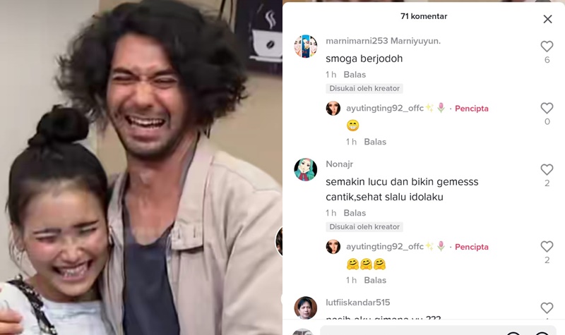 Kening Ayu Ting Ting Dicium Mesra Reza Rahadian, Didoakan Berjodoh 2 Lampiran Gambar
