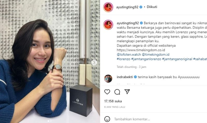 Tampil Natural Tanpa Riasan Wajah, Ayu Ting Ting Cantik Banget 2 Lampiran Gambar
