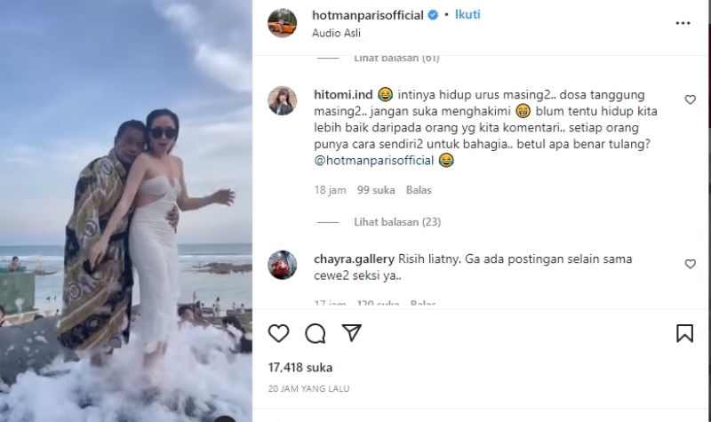 Hotman Paris Peluk dari Belakang Cewek Seksi, Buat Netizen Jadi Risih 2 Lampiran Gambar