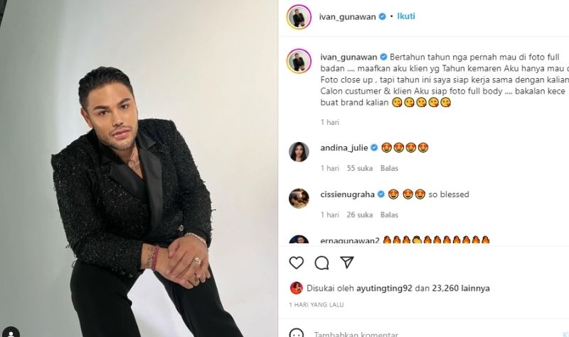 Sukses Diet, Ivan Gunawan Jadi Percaya Diri Foto Full Badan 2 Lampiran Gambar