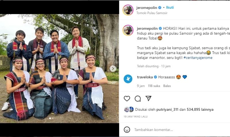 Serunya Jerome Polin Habiskan Waktu di Pulau Samosir 2 Lampiran Gambar
