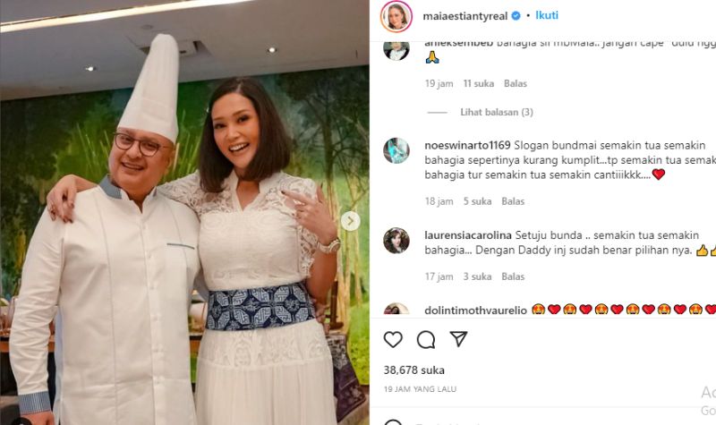 Makin Tua Makin Bahagia Ala Maia Estianty dan Suami Tercinta 2 Lampiran Gambar