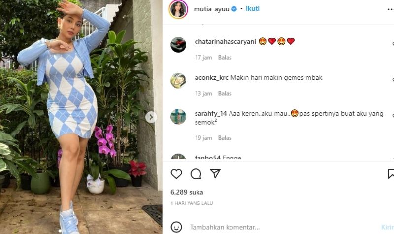 Mutia Ayu Pakai Dress Ketat, Cantiknya Bikin Pangling 2 Lampiran Gambar