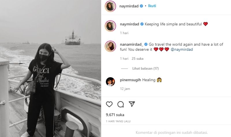 Naysila Mirdad Unggah Foto Bersama Partner Barunya, Marshanda Cemburu 2 Lampiran Gambar