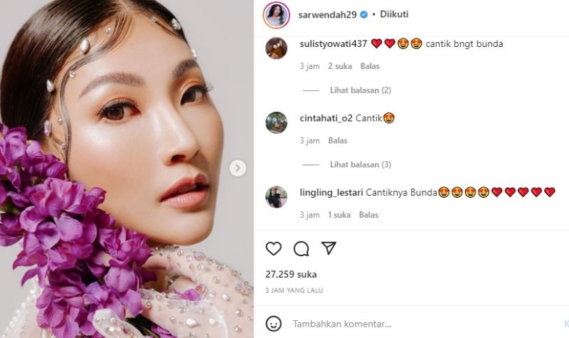 Meski Sudah Punya 2 Anak, Cantik dan Mulusnya Wajah Sarwendah Tak Berubah 2 Lampiran Gambar