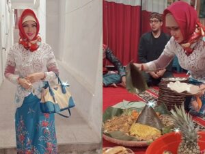Potret Barbie Kumalasari dengan balutan hijab merah jadi bahan olokan netizen. Mereka dibuat greget ingin memperbaiki hijabnya.