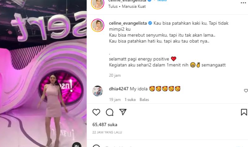 Sosok Celine Evangelista, Wanita Hebat yang Menginspirasi 2 Lampiran Gambar