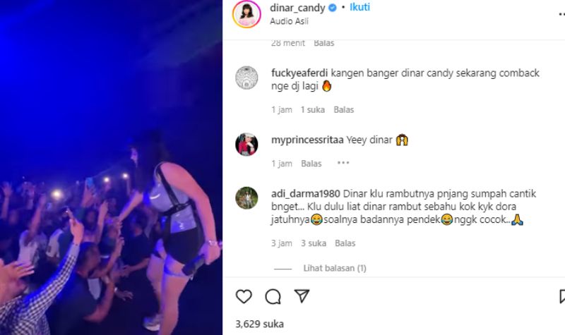 Dinar Candy Berambut Pendek Disebut Mirip Dora 2 Lampiran Gambar