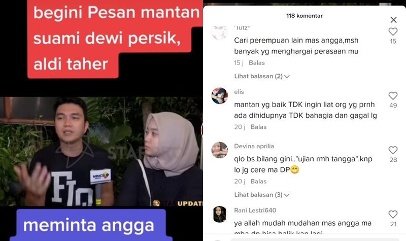 Aldi Taher Minta Angga Wijaya Cabut Gugatan Cerai Terhadap Dewi Perssik, Ini Sebabnya 2 Lampiran Gambar