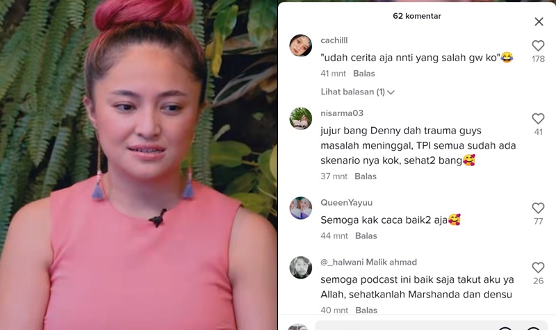 Marshanda Hadir di Podcast Denny Sumargo Usai Umumkan Derita Kanker Payudara, Netizen Ingatkan "Kutukan" 2 Lampiran Gambar