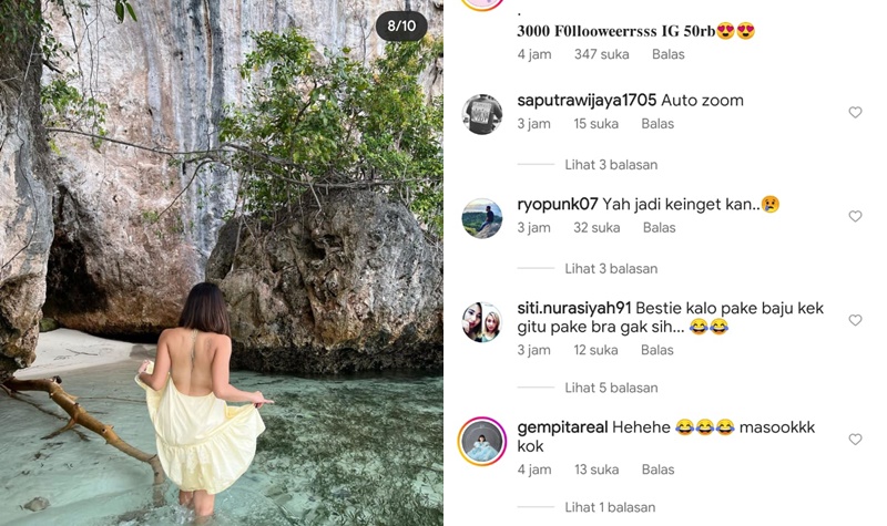 Gisel Pamer Punggung Bertato Tak Pakai Bra, Netizen: Yah, Jadi Keinget Kan 2 Lampiran Gambar