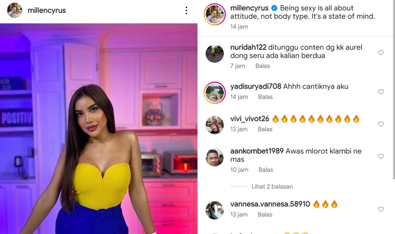 Pamer Body Montok, Millen Cyrus: Seksi Itu Tidak Hanya Tubuh, Tapi Juga Soal Sikap 2 Lampiran Gambar
